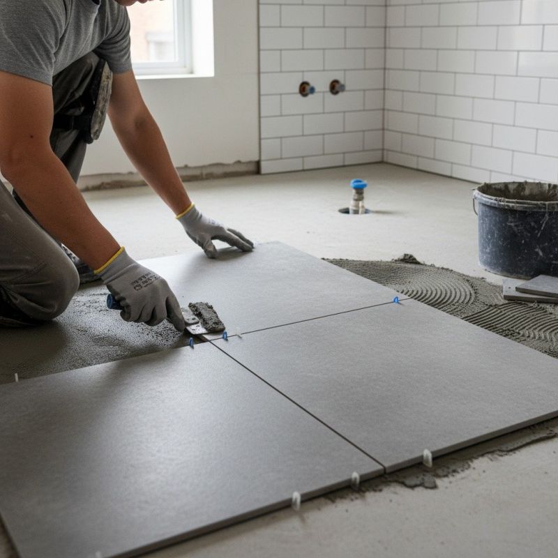 Mosaic Tile Floor Installation in Longmont, CO