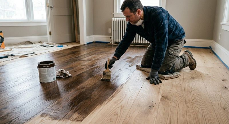 Walnut Floor Refinishing in Kansas City, KS
