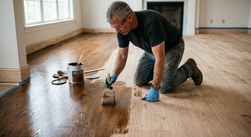 Hardwood Floor Staining in Olathe, KS