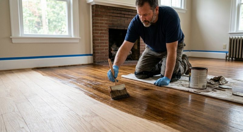 Hardwood Floor Staining in Olathe, KS