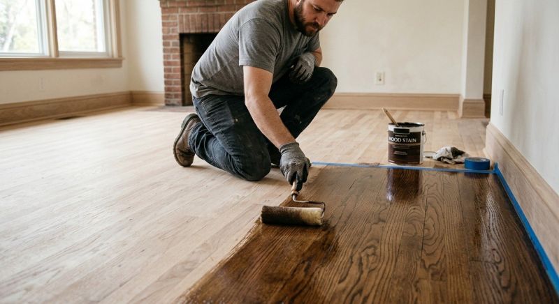 Hardwood Floor Staining in Overland Park, KS