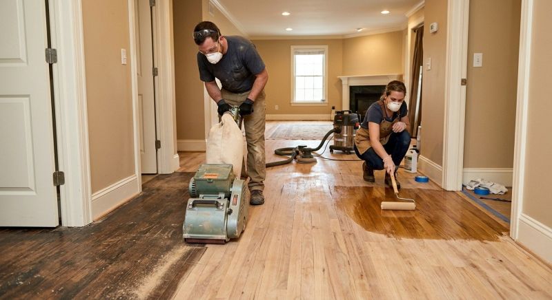 Hickory Floor Refinishing in Olathe, KS