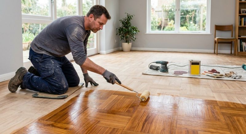 Mahogany Floor Refinishing in Overland Park, KS