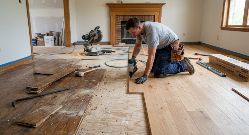 Oak Floor Installation in Austin, TX