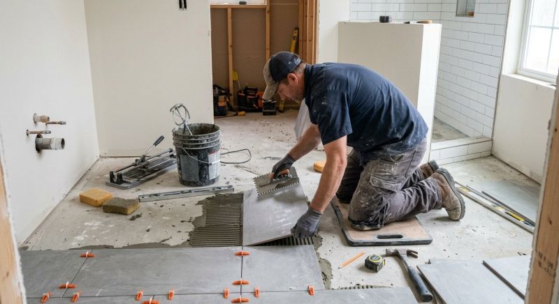 Restroom Floor Replacement in Annapolis, MD