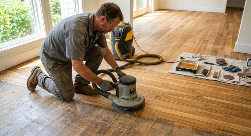 Tiger Wood Floor Refinishing in Olathe, KS