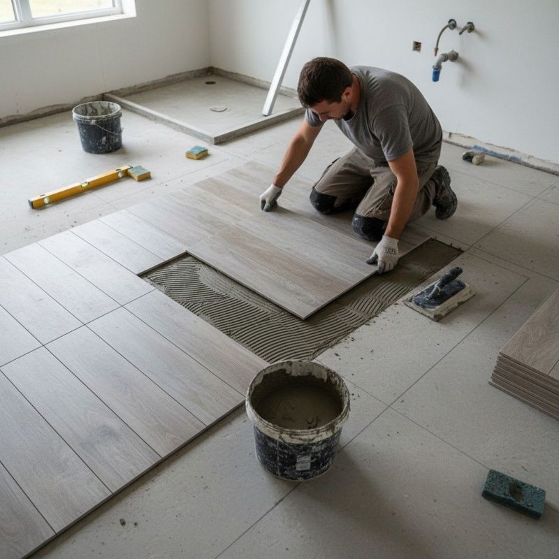 Tile Floor Renovation in Fredericksburg, VA